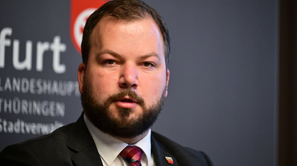 Onno Eckert (SPD), Landrat des Landkreises Gotha. / Foto: Martin Schutt/dpa/Archivbild