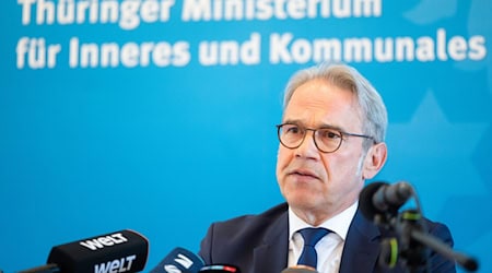 Georg Maier, Thüringer Innenminister. / Foto: Michael Reichel/dpa