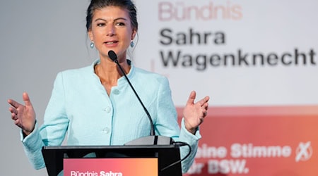 Das Thema Frieden ist für das Bündnis Sahra Wagenknecht im Landtagswahlkampf im Osten zentral. (Archivbild) / Foto: Michael Reichel/dpa