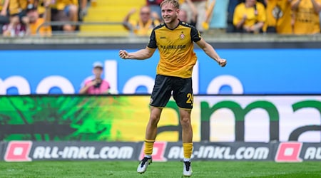 Dynamo Dresden ist wieder in der Erfolgsspur. Das Team gewinnt 2:0 gegen den VfB Stuttgart II. / Foto: Robert Michael/dpa/ZB