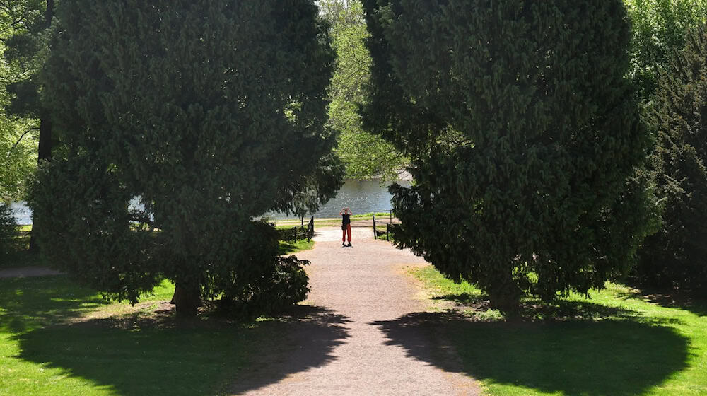 Auch durch den Herzoglichen Park Gotha gehen die Expertenführungen zum Aktionstag, der sich mit den Folgen des Klimawandels für historische Parkanlagen auseinandersetzt. (Archivbild) / Foto: Martin Schutt/dpa-Zentralbild/dpa