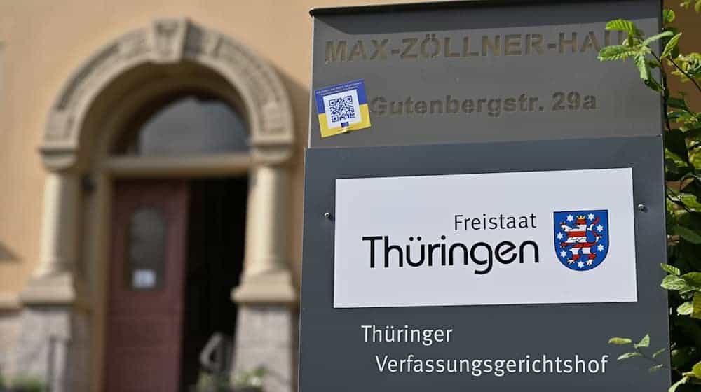 Thüringens Verfassungsgericht hat zu der Landtagskrise eine einstweilige / Foto: Martin Schutt/dpa