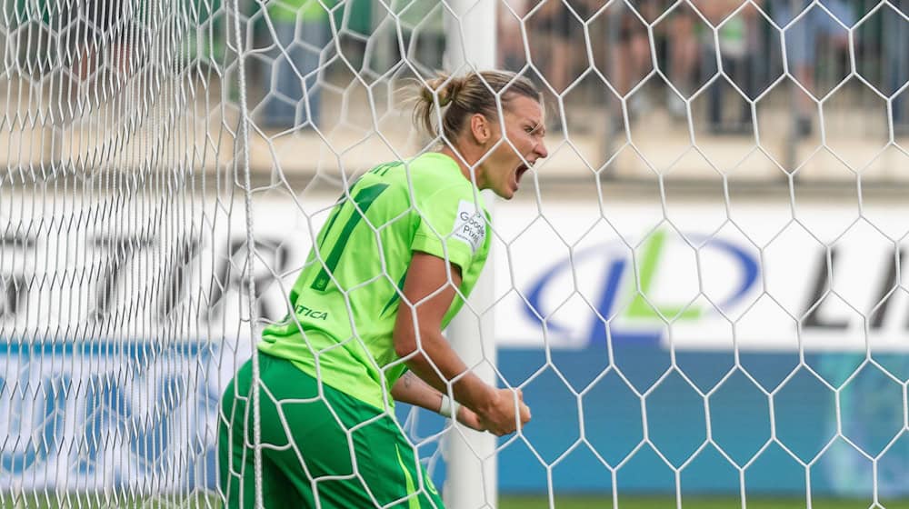 Alexandra Popp erzielte in Jena den Treffer zur Wolfsburger Führung. / Foto: Stefan Mayer/Eibner-Pressefoto/dpa