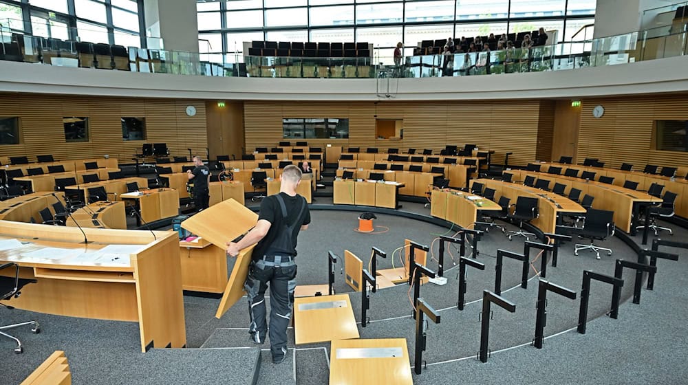 Am 26. September soll der neue Thüringer Landtag zum ersten Mal zusammenkommen. Dann steht auch die Wahl eines Landtagspräsidenten an. / Foto: Martin Schutt/dpa