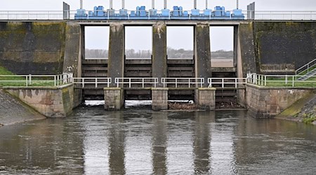 Die Erweiterung und Sanierung des Hochwasserrückhaltebeckens Straußfurt ist eines von drei anstehenden großen Projekten. (Archivbild) / Foto: Martin Schutt/dpa