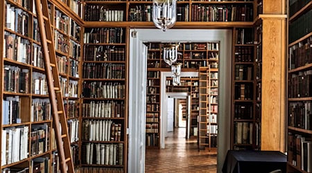 Die Universitäts- und Forschungsbibliothek Erfurt auf Schloss Friedenstein in Gotha beherbergt etwa 3.500 orientalische Handschriften. (Archivbild)  / Foto: Carsten Koall/dpa