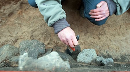 Bei Bauarbeiten wurde im Kyffhäuserkreis ein Gräberfeld aus der Bronzezeit entdeckt. Der Schädel eines Skeletts wurde gestohlen. (Symbolbild) / Foto: picture alliance / Klaus-Dietmar Gabbert/ZB