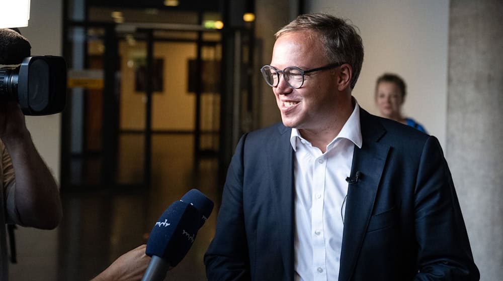 Thüringens CDU-Chef Mario Voigt steht vor schwierigen Gesprächen über eine Regierungsbildung im Freistaat. / Foto: Hannes P. Albert/dpa