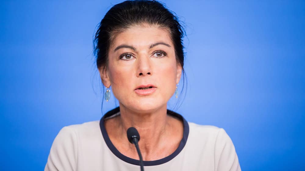 Wie Wagenknecht die Rolle des BSW in Thüringen sieht  / Foto: Christoph Soeder/dpa