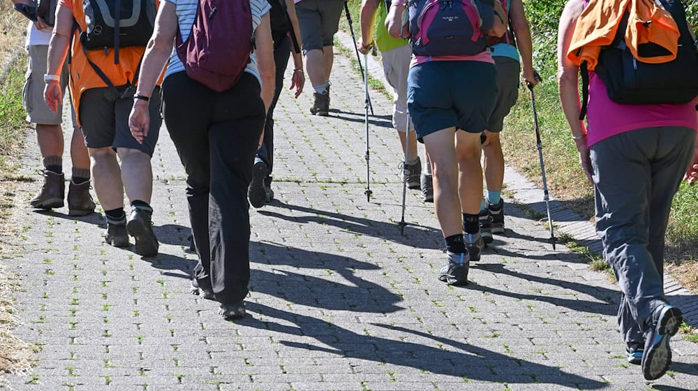 Über Landesgrenzen hinweg sollen die Teilnehmer am Deutschen Wandertag in der Grenzregion im Thüringer Eichsfeld unterwegs sein. (Archivfoto) / Foto: Bernd Weißbrod/dpa