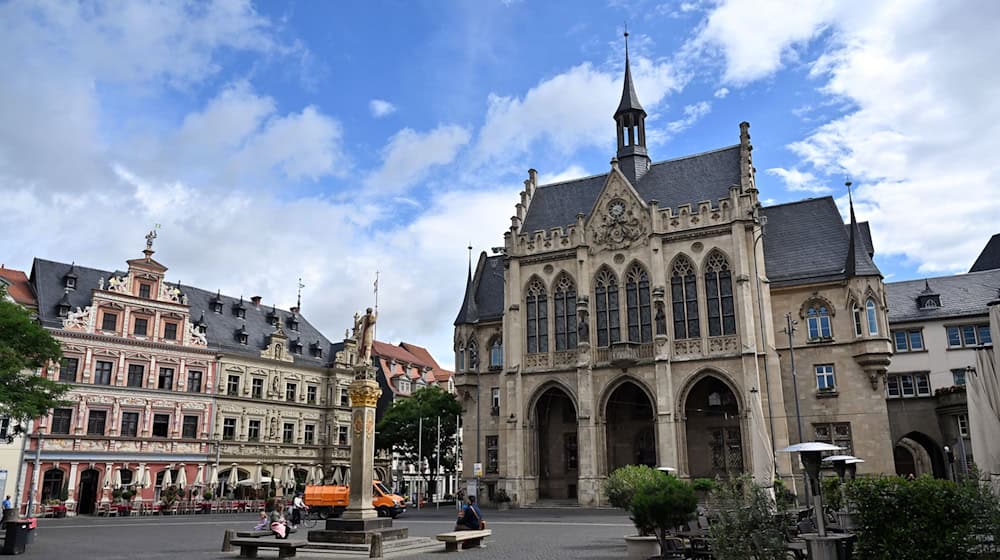 Auf mehr Einwohner und damit künftig mehr Einnahmen kann Thüringens Landeshauptstadt Erfurt verweisen.  / Foto: Martin Schutt/dpa