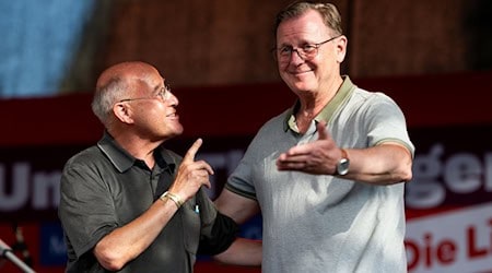 Kandidieren Gregor Gysi und Bodo Ramelow noch mal für den Bundestag? (Archivbild) / Foto: Jacob Schröter/dpa