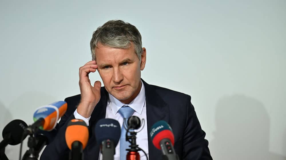 Thüringens AfD-Chef Björn Höcke will nicht in den Bundestag. (Archivbild) / Foto: Martin Schutt/dpa