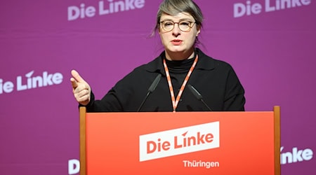 Die Thüringer Linke-Co-Chefin Ulrike Grosse-Röthig hatte mehrfach auf ein Gespräch mit der CDU über die Mehrheitsfindung im Parlament gedrungen. Nun gab es ein Treffen. (Archivbild) / Foto: Bodo Schackow/dpa