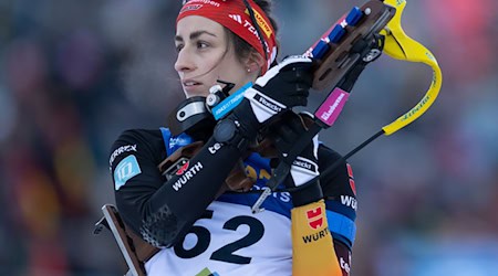 Für Vanessa Voigt ist die Biathlon-Saison krankheitsbedingt vorbei. / Foto: Sven Hoppe/dpa