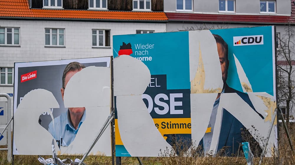 Vandalismus ist für Parteien ein Problem.  / Foto: Martin Schutt/dpa