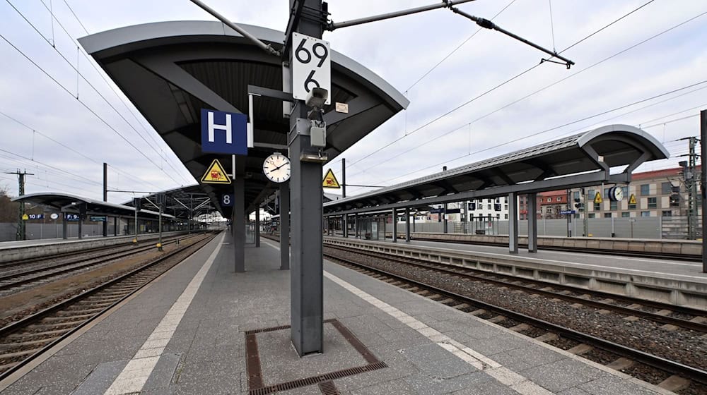 Am Erfurter Hauptbahnhof sprang der 40-Jährige außen auf den anfahrenden Zug. (Symbolbild) / Foto: Martin Schutt/dpa