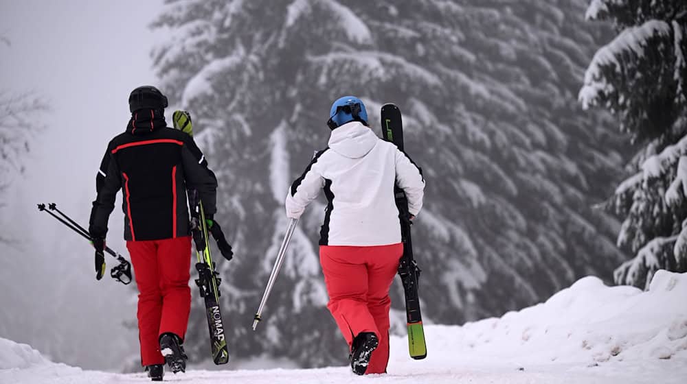 Alles weiß? In diesem Winter ein eher seltener Anblick. (Symbolbild) / Foto: Martin Schutt/dpa