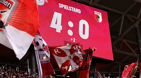 Im Hinspiel feierte RB gegen Augsburg den bislang höchsten Bundesliga-Erfolg in dieser Saison. / Foto: Jan Woitas/dpa