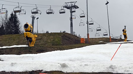 Die ohnehin raren Wintersportmöglichkeiten im Thüringer Wald schwinden weiter. (Symbolfoto) / Foto: Martin Schutt/dpa