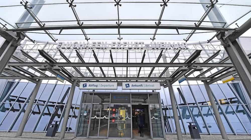 Der Flughafen in Erfurt hat eine 100-jährige Geschichte  / Foto: Martin Schutt/dpa-Zentralbild/dpa