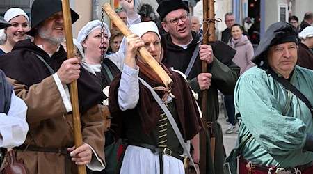 Zweiter Teil der Landesausstellung zum Bauernkrieg in Bad Frankenhausen.  / Foto: Martin Schutt/dpa