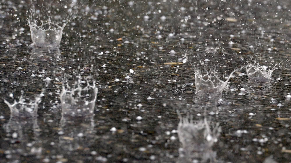 Der DWD erwartet in Thüringen kräftige Gewitter - teils mit Starkregen. (Archivbild) / Foto: Patrick Seeger/dpa