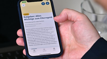 Seit der Veröffentlichung am 1. Mai 2025 wurde die Familien-App rund 4.000 Mal heruntergeladen. (Archivbild) / Foto: Martin Schutt/dpa