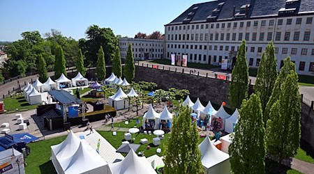 Zum Thüringentag werden an diesem Wochenende bis zu einer viertel Million Besucher in Gotha erwartet. / Foto: Martin Schutt/dpa