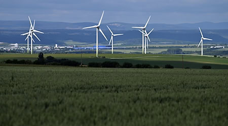 Thüringer CDU mit neuen Forderungen zum Windenergieausbau. (Archivbild) / Foto: Martin Schutt/dpa