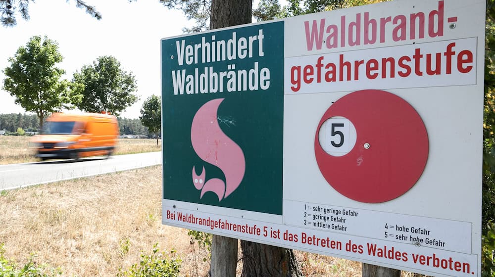 Hitze und Trockenheit sorgen am Wochenende in weiten Teilen Thüringens für erhöhte Waldbrandgefahr. (Archivbild) / Foto: Jan Woitas/ZB/dpa