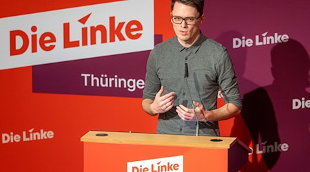 Bleibt Christian Schaft Thüringer Linke-Chef? Darum geht es bei einem Parteitag in Ilmenau. (Archivbild) / Foto: Michael Reichel/dpa