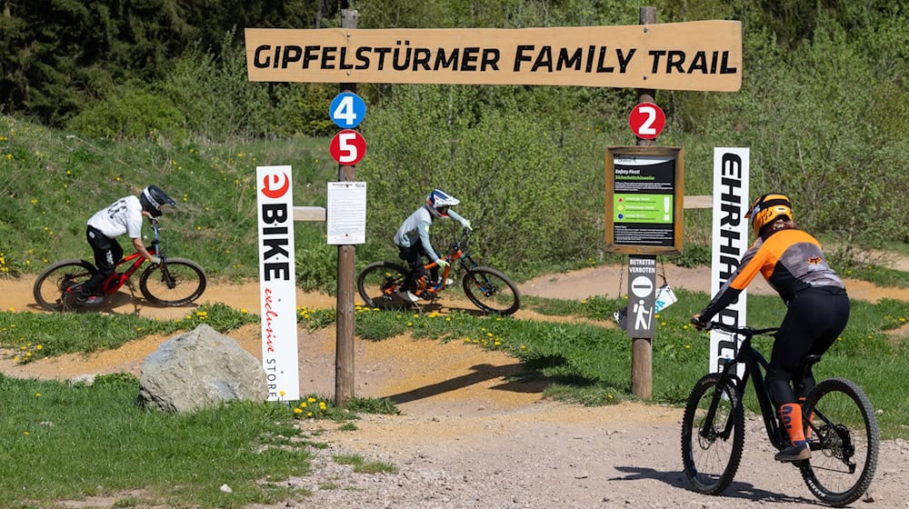 Der Thüringer Wald soll auch im Sommer ein attraktives Urlaubsziel sein, unter anderem für Mountainbiker und Wanderer. / Foto: Michael Reichel/dpa