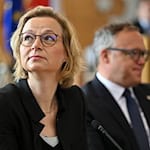 Die Thüringer BSW-Co-Chefin Katja Wolf sieht die Debatte um ein AfD-Verbotsverfahren mit Skepsis. (Archibild) / Foto: Martin Schutt/dpa