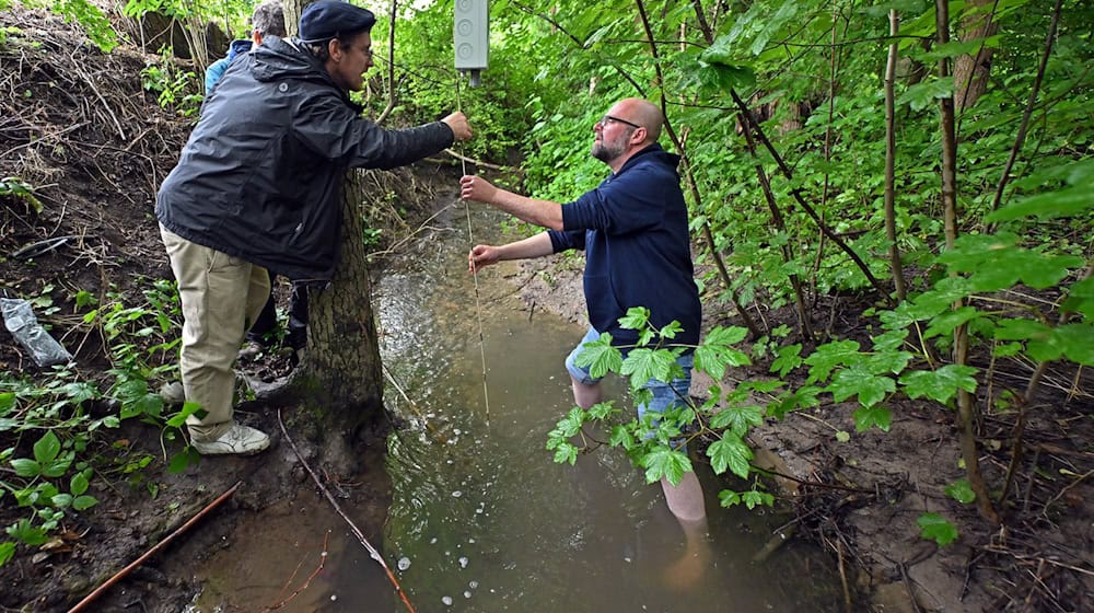 KI soll bei der Überwachung der Wasserqualität kleinerer Flüsse und Bäche helfen.  / Foto: Martin Schutt/dpa