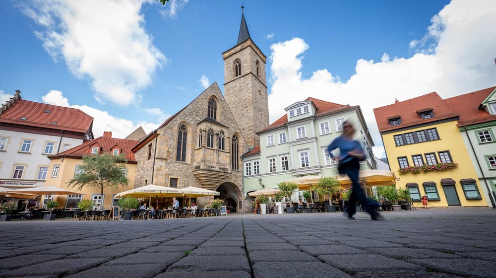 Erfurt hat bei den Übernachtungen zugelegt. (Archivbild) / Foto: Jacob Schröter/dpa