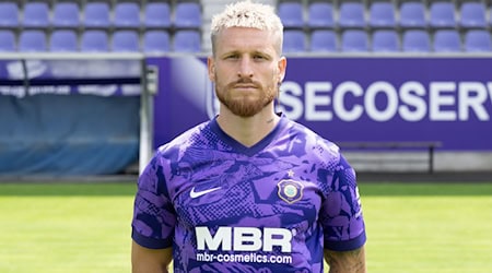  Marvin Stefaniak verschoss gegen Rostock einen Elfmeter. / Foto: Sebastian Kahnert/dpa