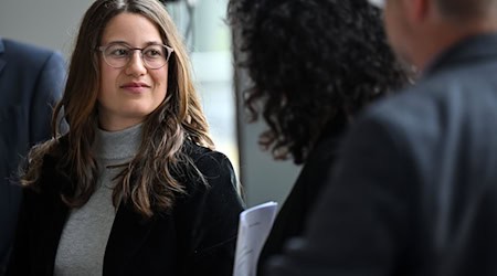 Die Linke-Fraktion mit Lena Saniye Güngör macht Vorschläge zur Arbeitsmarktpolitik. (Archivbild)  / Foto: Martin Schutt/dpa