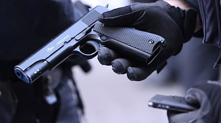 Mit einer Softairwaffe schoss der Mann auf das Nachbargrundstück. (Symbolbild) / Foto: David Young/dpa