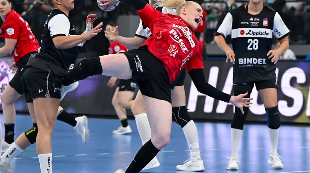 Der Thüringer HC hat zum vierten Mal den Handball-Supercup gewonnen. / Foto: Sven Hoppe/dpa