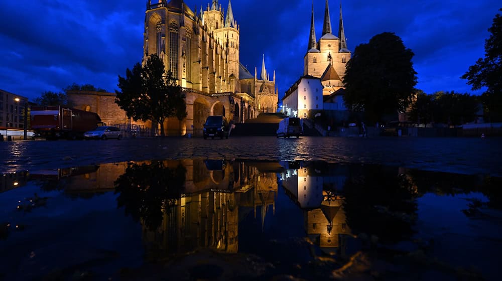 In Erfurt soll die Lichtverschmutzung reduziert werden. (Symbolbild) / Foto: Martin Schutt/dpa