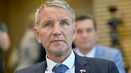 Die AfD-Fraktion schlägt Höcke für den Richterwahl- sowie für den Staatsanwältewahlausschuss vor. (Archivbild) / Foto: Martin Schutt/dpa