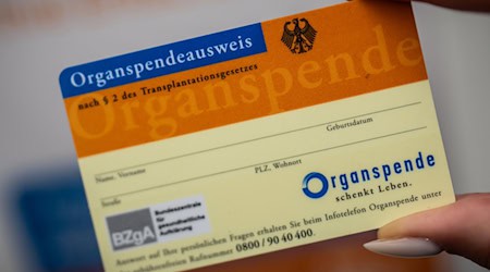 Der Widerspruch könnte etwa auf einem Organspendeausweis vermerkt werden. (Archivbild) / Foto: Michael Kappeler/dpa