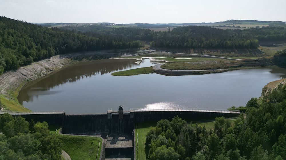 Die Talsperre Weida in Ostthüringen ist nach fast 70 Jahren im Betrieb sanierungsreif. / Foto: Bodo Schackow/dpa