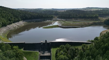 Die Talsperre Weida in Ostthüringen ist nach fast 70 Jahren im Betrieb sanierungsreif. / Foto: Bodo Schackow/dpa