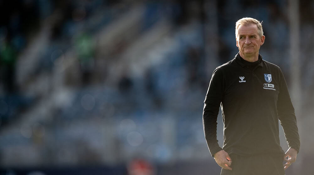 Petrik Sander und Pascal Ibold bleiben Trainer des 1. FC Magdeburg. / Foto: Fabian Strauch/dpa