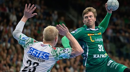 Auch sieben Tore von Franz Semper konnten die Niederlage des SC DHfK Leipzig in der Handball-Bundesliga beim HC Erlangen nicht verhindern. (Foto Archiv) / Foto: Hendrik Schmidt/dpa