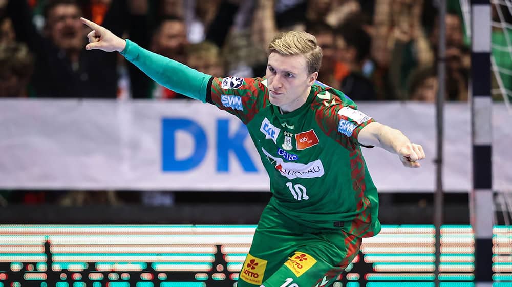 Gisli Kristjansson warf den SC Magdeburg zum 17. Saisonsieg. / Foto: Ronny Hartmann/dpa-Zentralbild/dpa