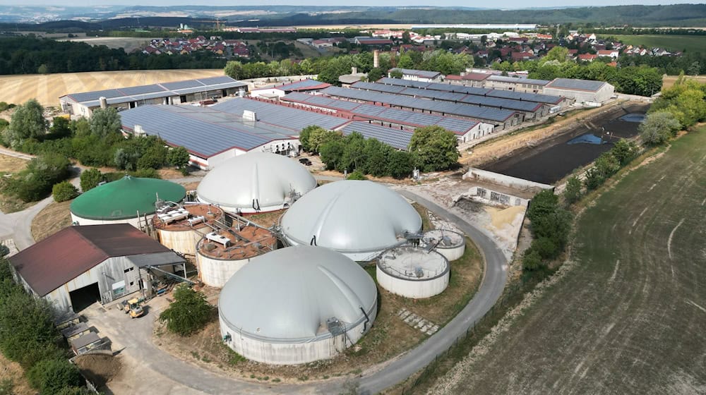Thüringens Energieminister will Unterstützung für Betrieb kleiner Biogasanlagen (Archivbild)  / Foto: Bodo Schackow/dpa