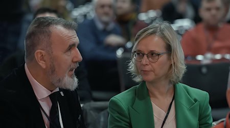 Das Thüringer BSW hatte auf dem Bundesparteitag in Magdeburg einen schweren Stand. / Foto: Klaus-Dietmar Gabbert/dpa